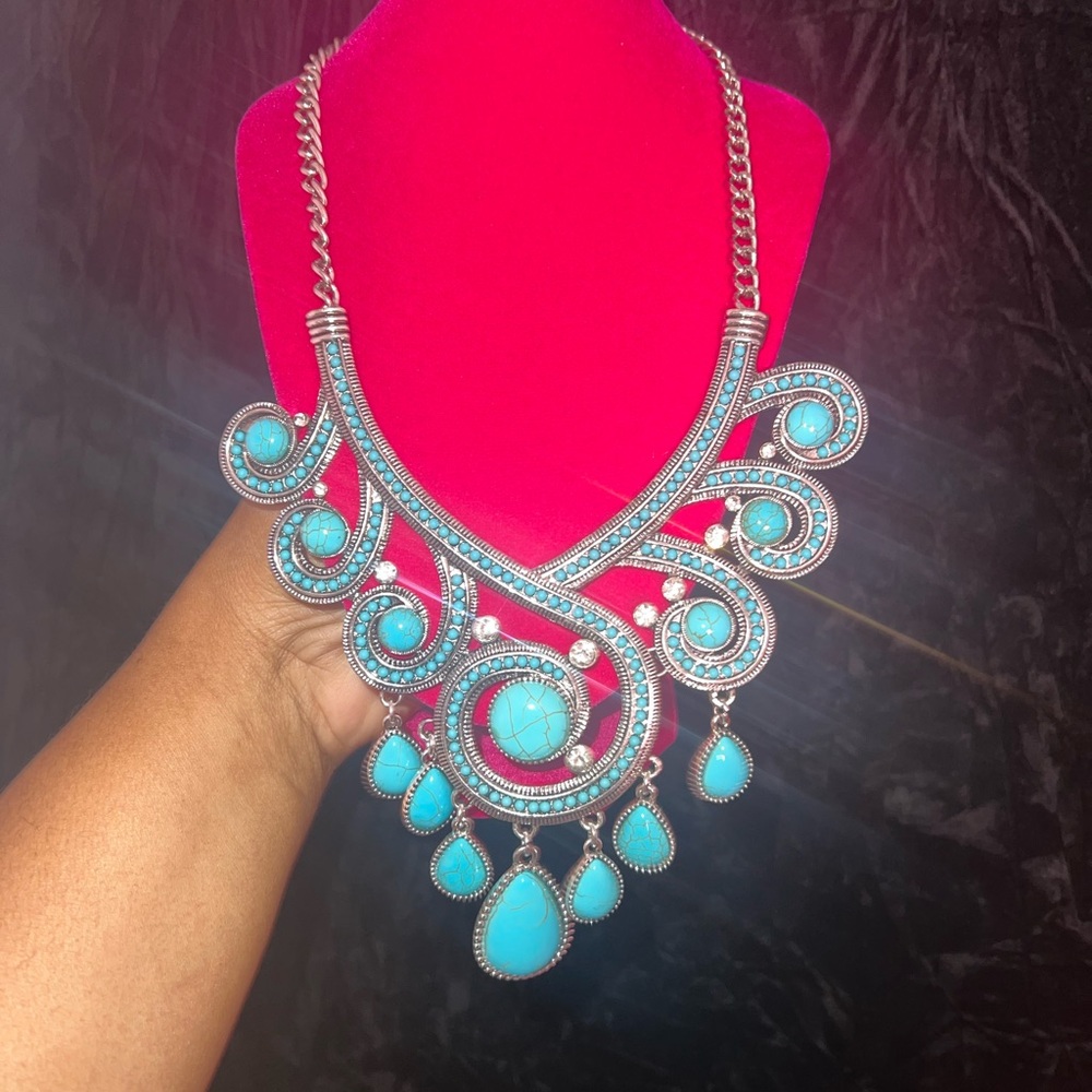 Turquoise Statement Necklace